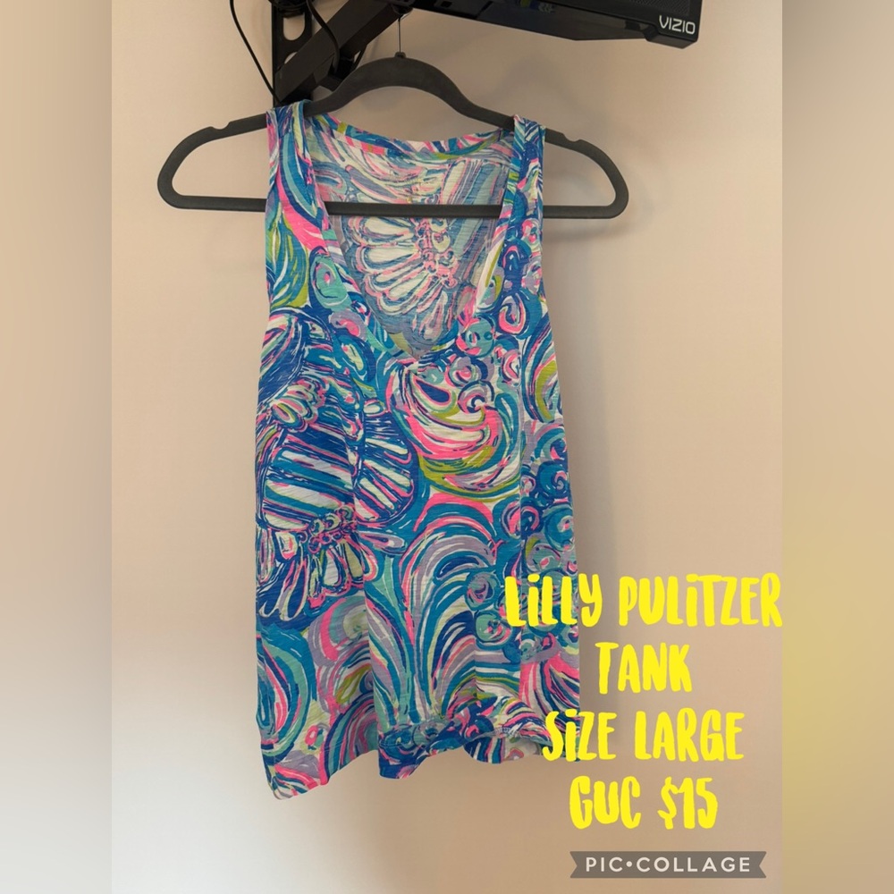 Lilly Pulitzer Swirl Pattern Tank Top